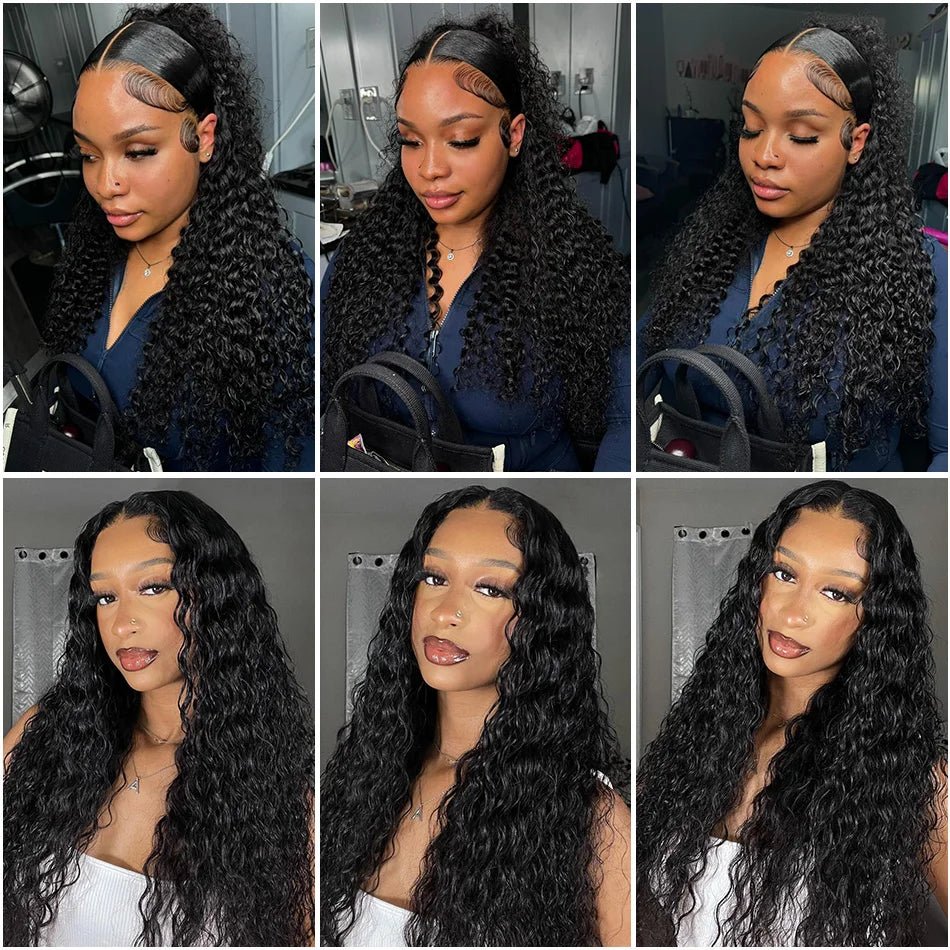 100% Human Hair 13x6 HD Deep Wave Lace Frontal - Nitoo Store