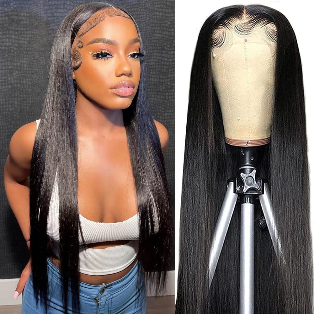 100% Human Hair, Straight Sleek Style with Baby Hairs - Nitoo Store