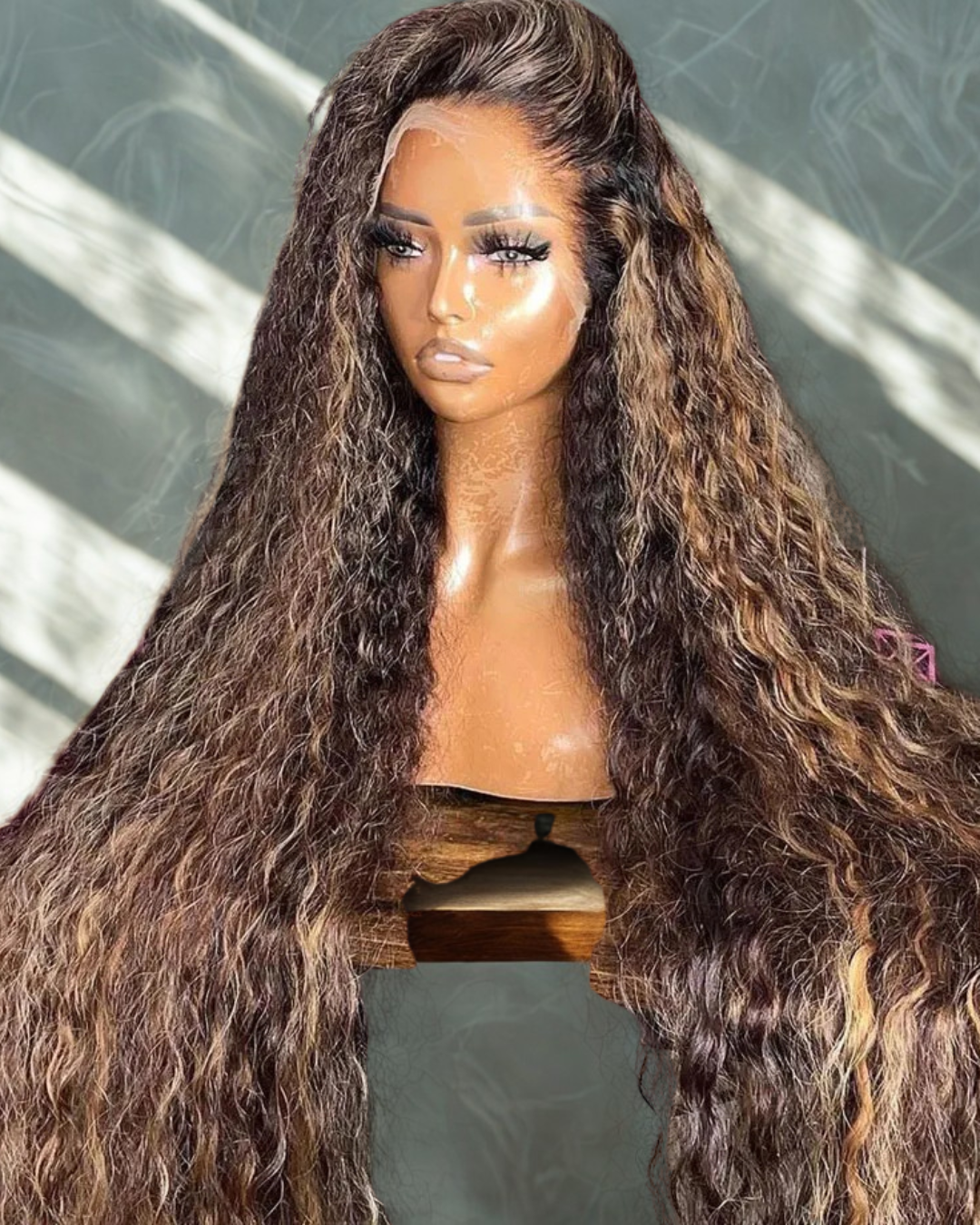 Wig Human Hair Ombre HD Lace Wig 13x6 Human Hair Deep Wave Frontal 13x4 Water Wave CurlyHighlight Wig Human Hair Ombre HD Lace Wig 13x6 Human Hair Deep Wave - NitoostoreNitoostore