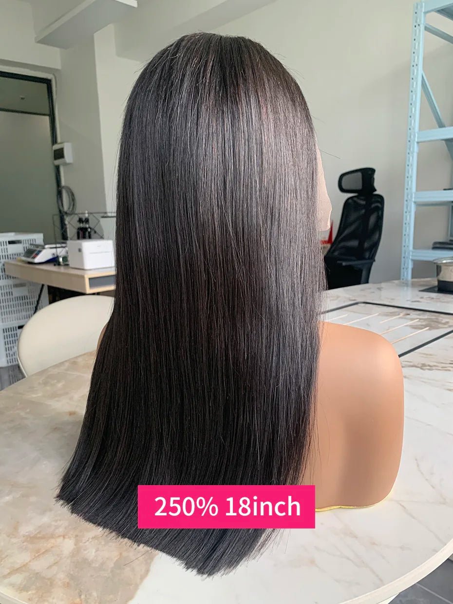 250 Density 100 Human Hair Lace Frontal Wigs - Nitoo Store