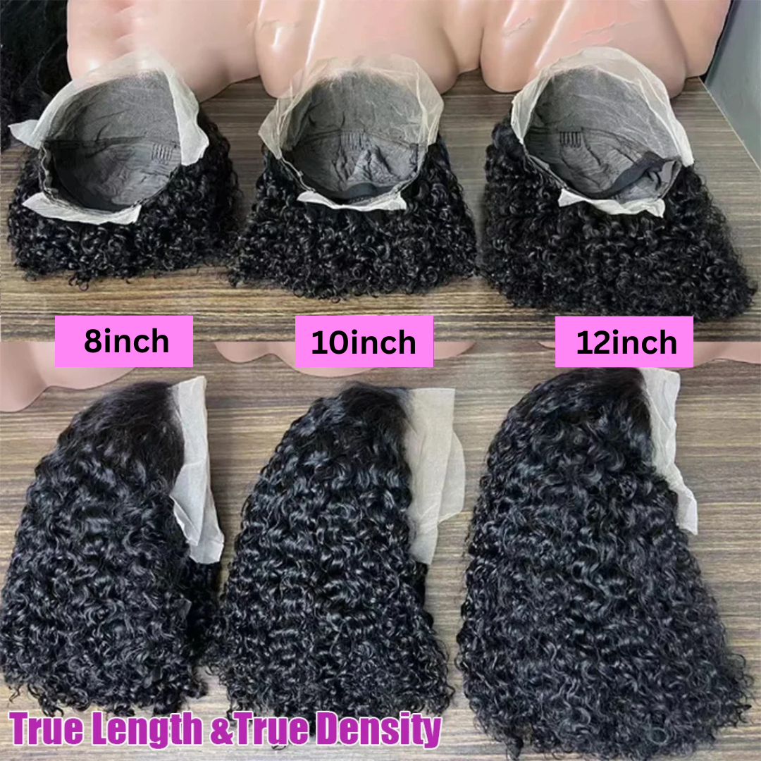 250% Density Short Bob Human Hair Wig. Nitoo Store