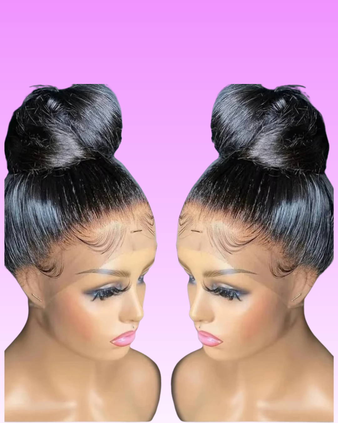40” Bone Straight 360 Full Lace Human Hair Wig Nitoo Store