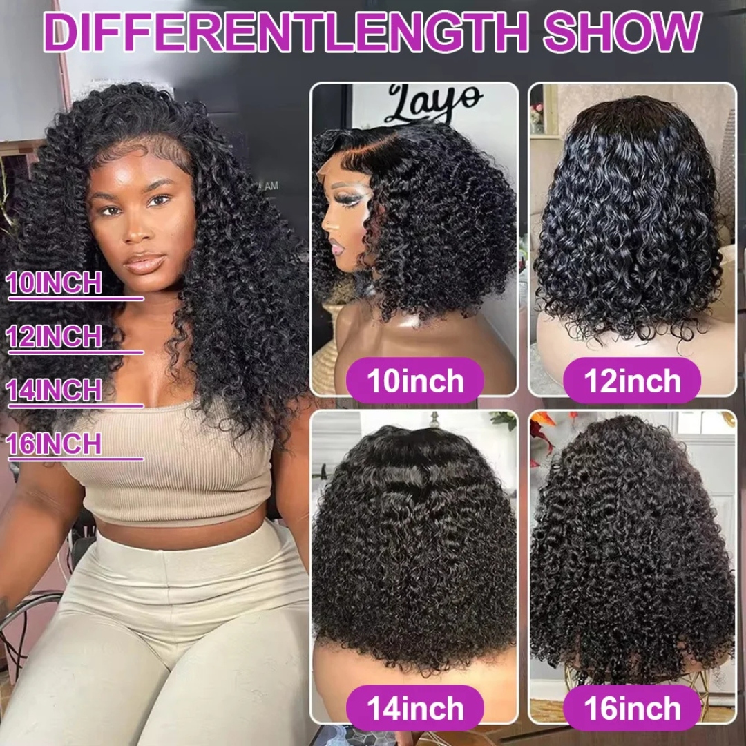 250% Density Short Bob Human Hair Wig. Nitoo Store