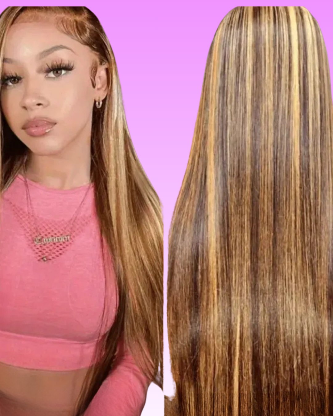 40” Bone Straight 360 Full Lace Human Hair Wig Nitoo Store