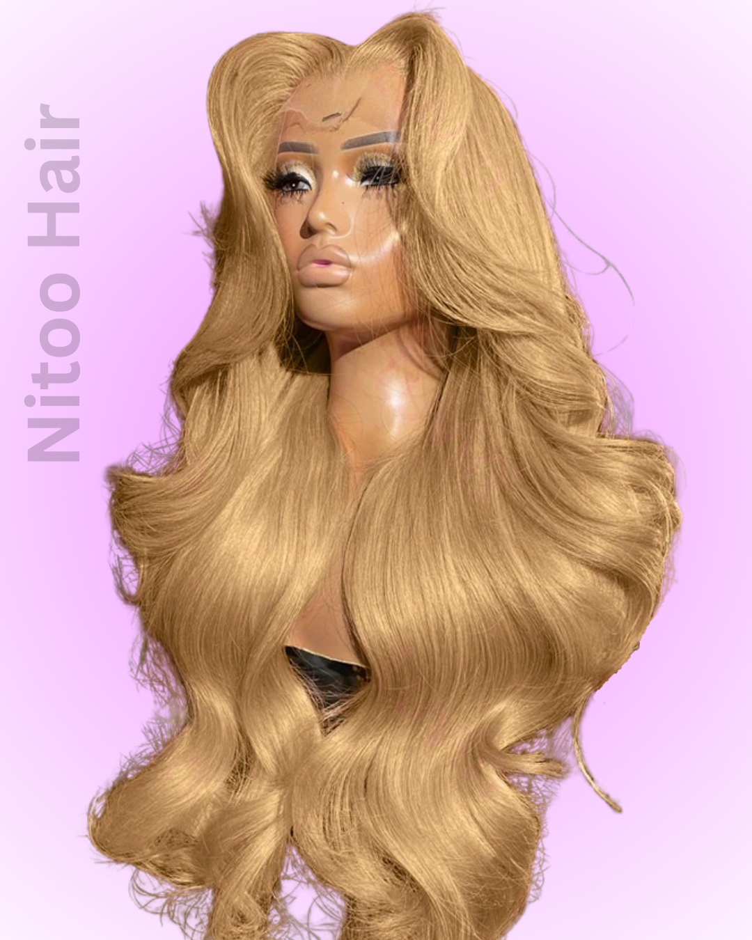 Blonde Body Wave HD Lace Front Wig Transparent Lace Front Human Hair Nitoostore