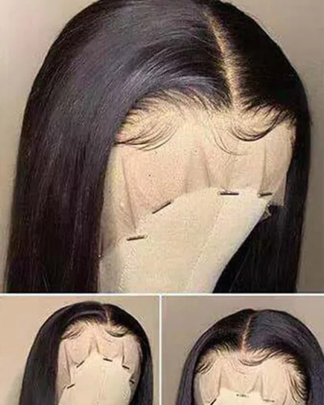 Natural Black 13x4/13x6 HD Transparent Lace Front Human Hair Wigs Pre Plucked 4x4 Nitoostore