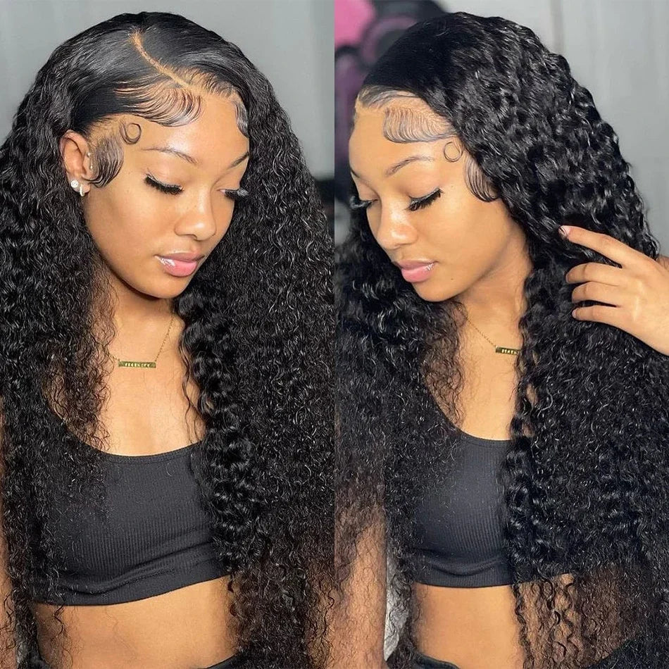 30-40 Inch HD Lace Deep Wave Wig – 100% Brazilian Human Hair for Natural Curly Glam Nitoostore