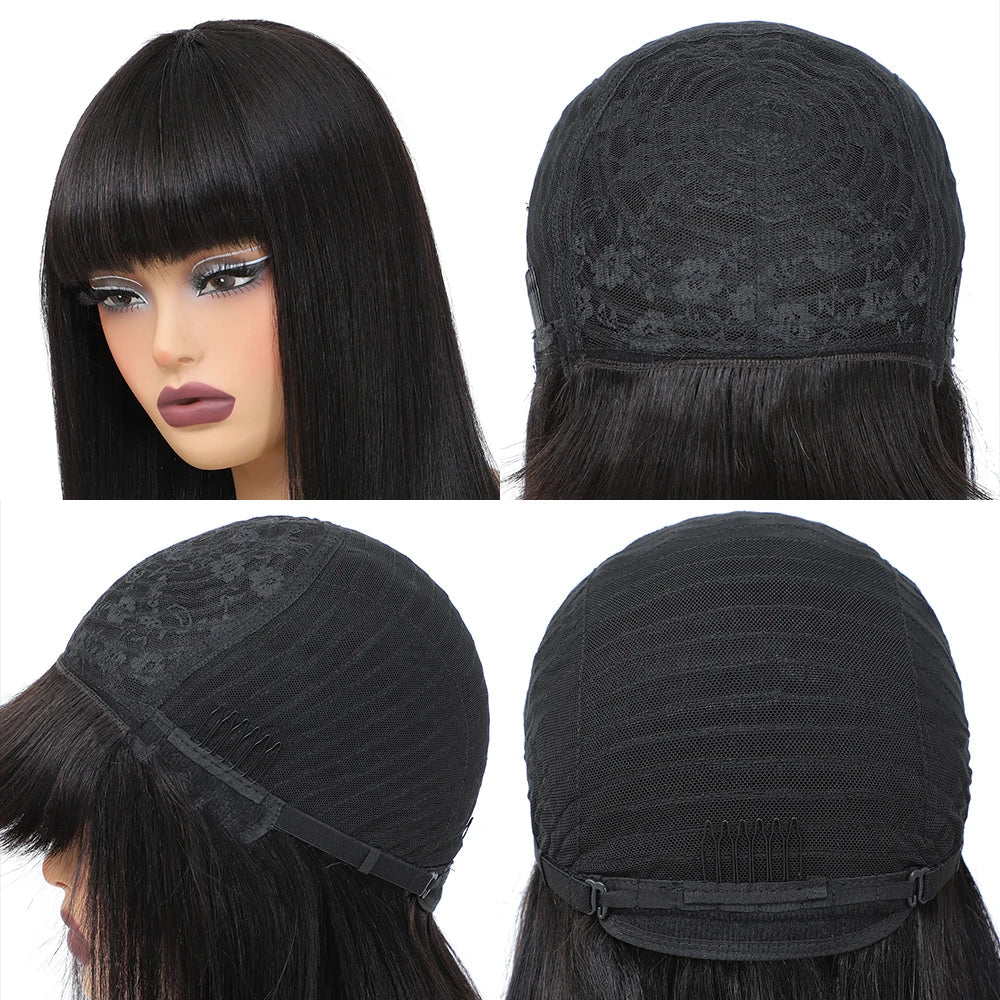 Short Bob Wig Human Hair 180% Density Straight For Women Nitoostore