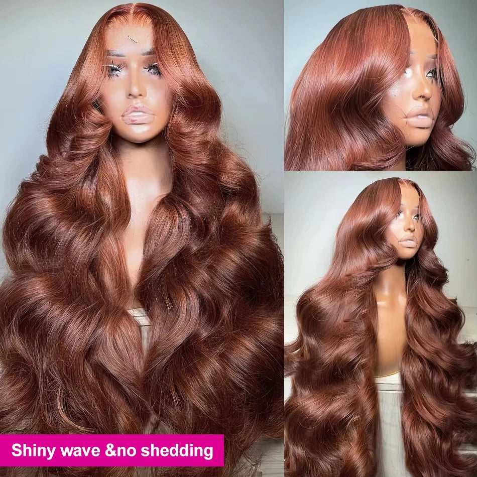 30 Inch Reddish Brown Body Wave Lace Frontal Wi Nitoo Store