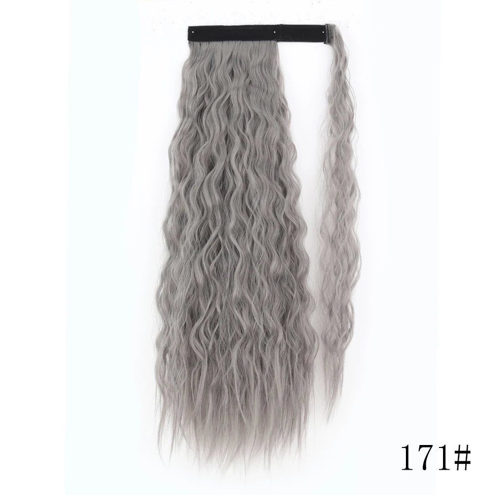 LISI GIRL Long Straight Ponytail Wrap Around Clip in Hair Extension Nitoo Store