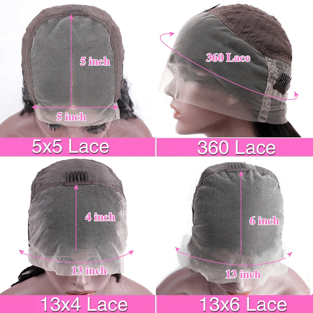 HD Transparent 13x4 13x6 Body Wave Lace Front 360 Wig Human Hair For Women 5x5 Wig 200 Density Nitoostore