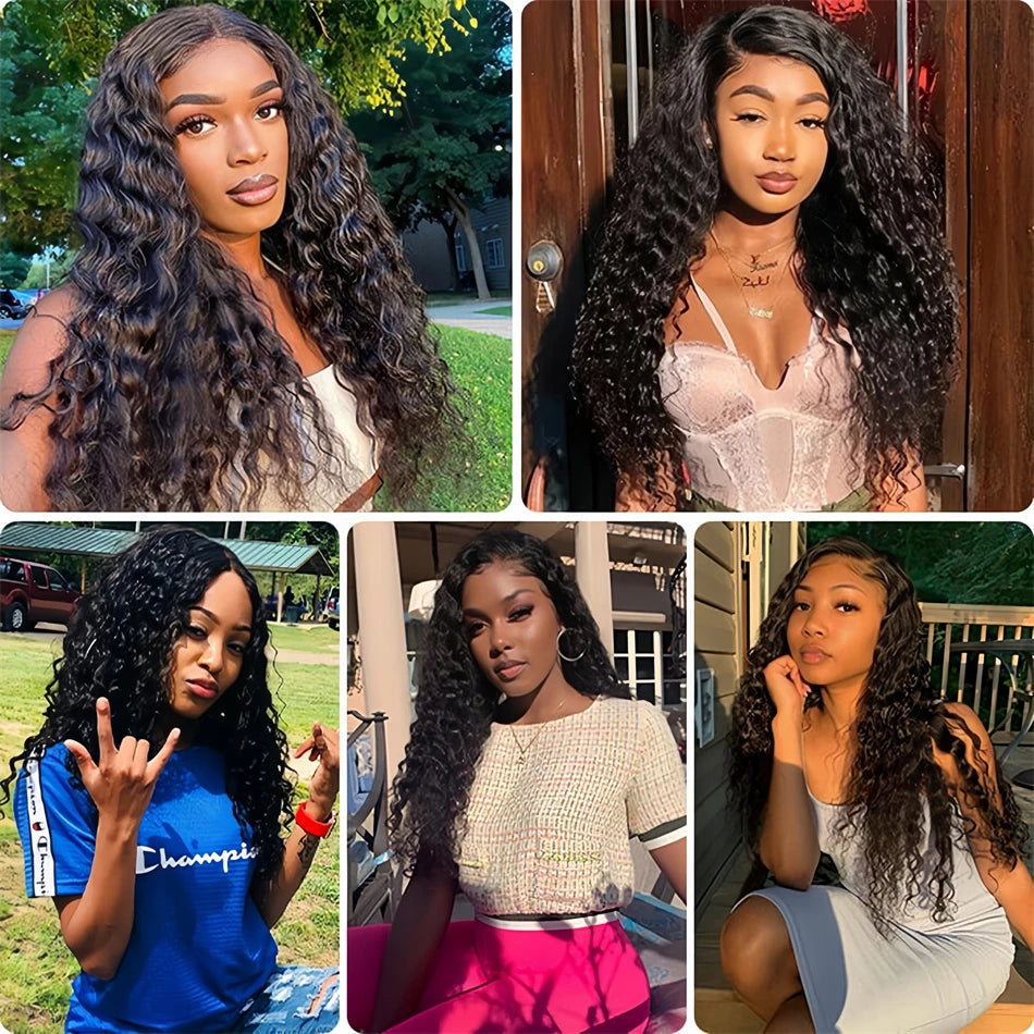 Lace Frontal Curly Glueless Wigs Human Hair Brazilian 30 32 Inch 4x4 Nitoostore