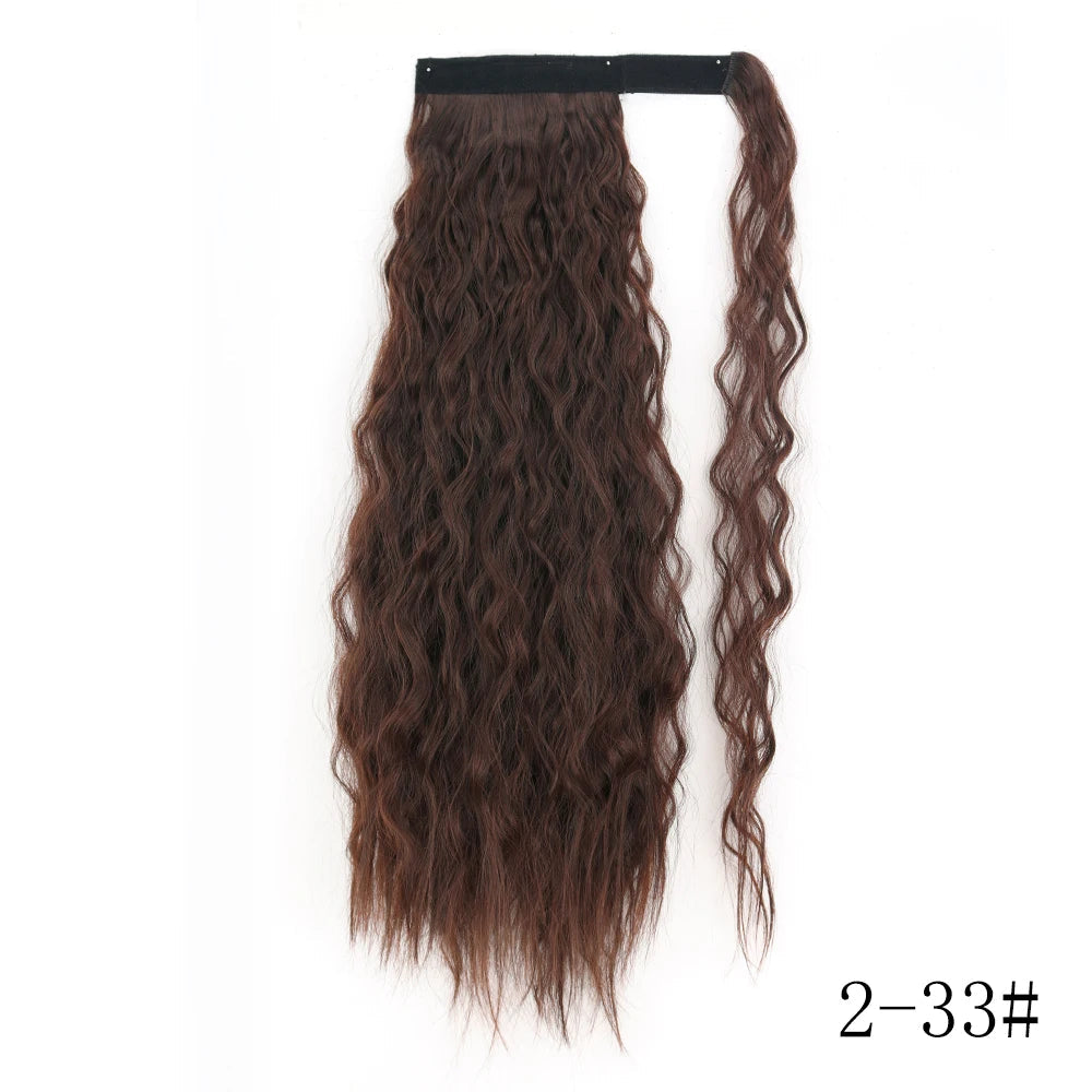 LISI GIRL Long Straight Ponytail Wrap Around Clip in Hair Extension Nitoo Store