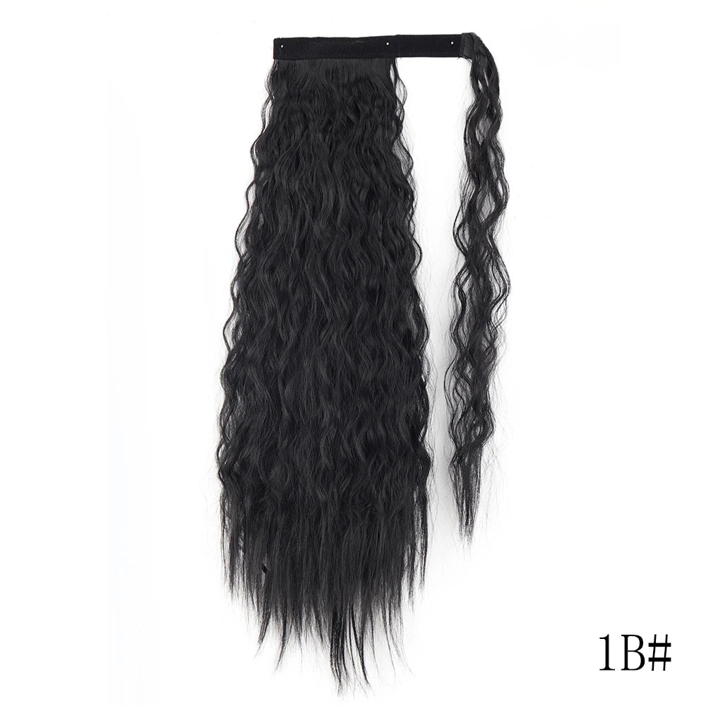 LISI GIRL Long Straight Ponytail Wrap Around Clip in Hair Extension Nitoo Store