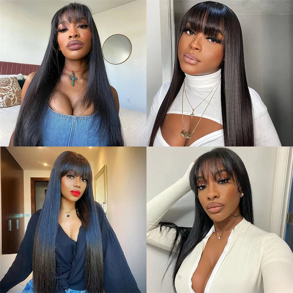 3X1 Middle Part Lace Wig Bone Straight 100% Human Hair Wigs For Women Nitoostore