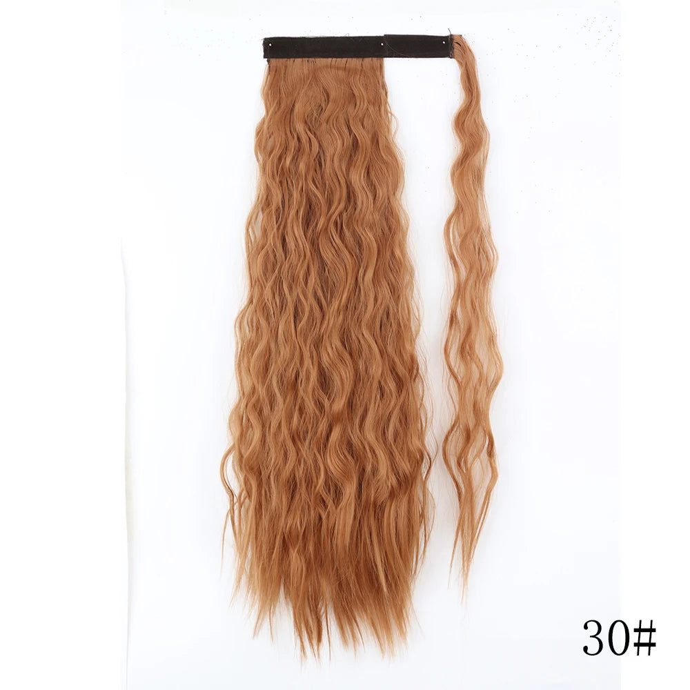 LISI GIRL Long Straight Ponytail Wrap Around Clip in Hair Extension Nitoo Store