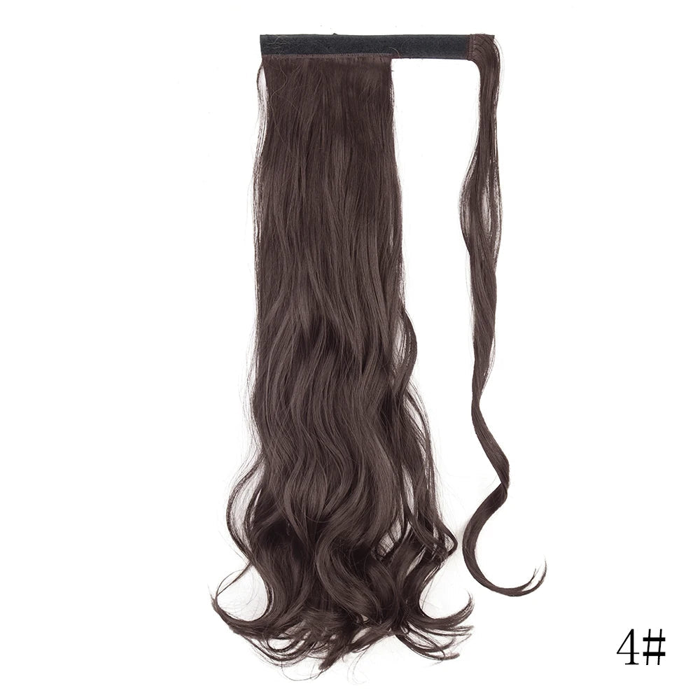 LISI GIRL Long Straight Ponytail Wrap Around Clip in Hair Extension Nitoo Store