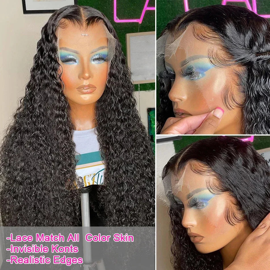 30-40 Inch HD Lace Deep Wave Wig – 100% Brazilian Human Hair for Natural Curly Glam Nitoostore