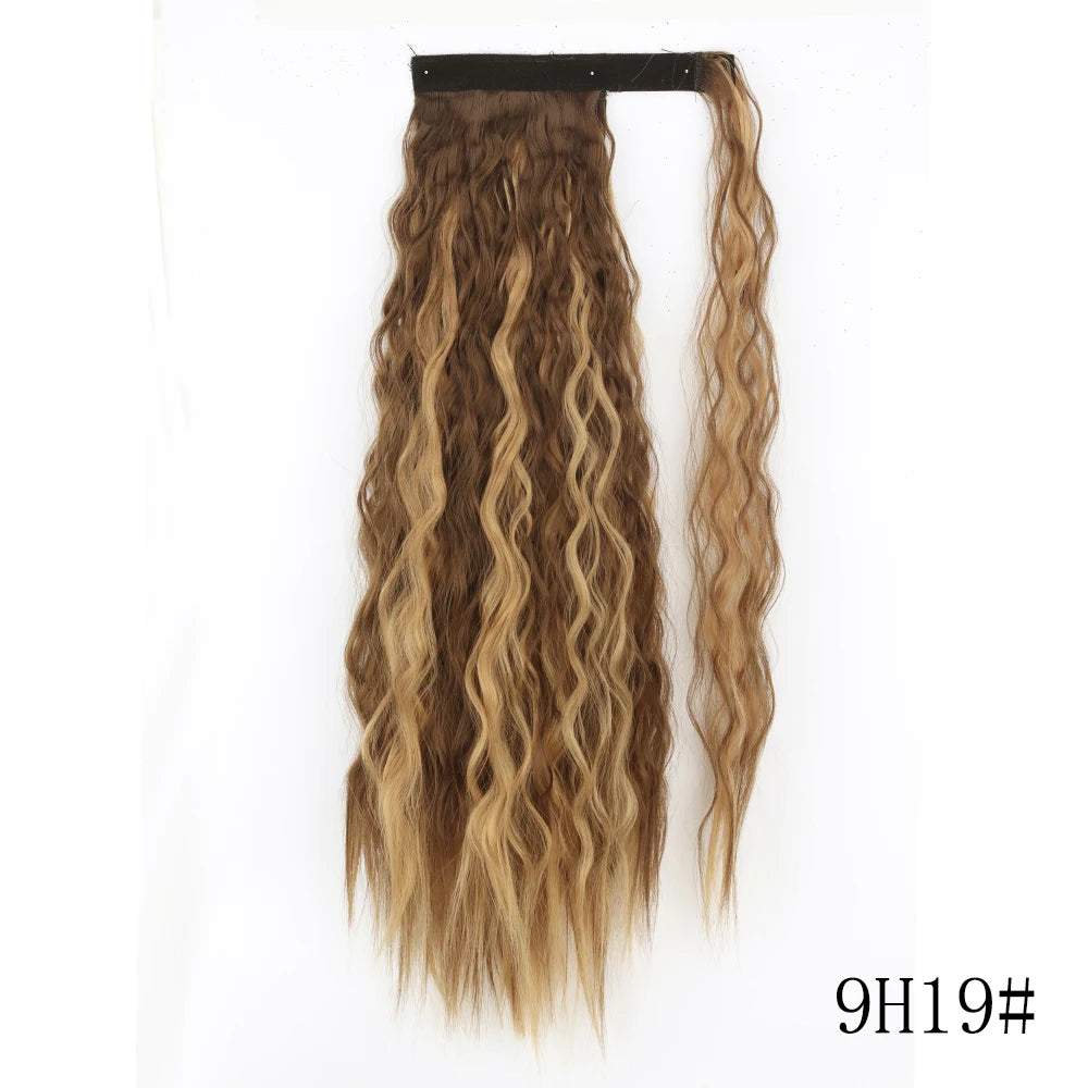 LISI GIRL Long Straight Ponytail Wrap Around Clip in Hair Extension Nitoo Store