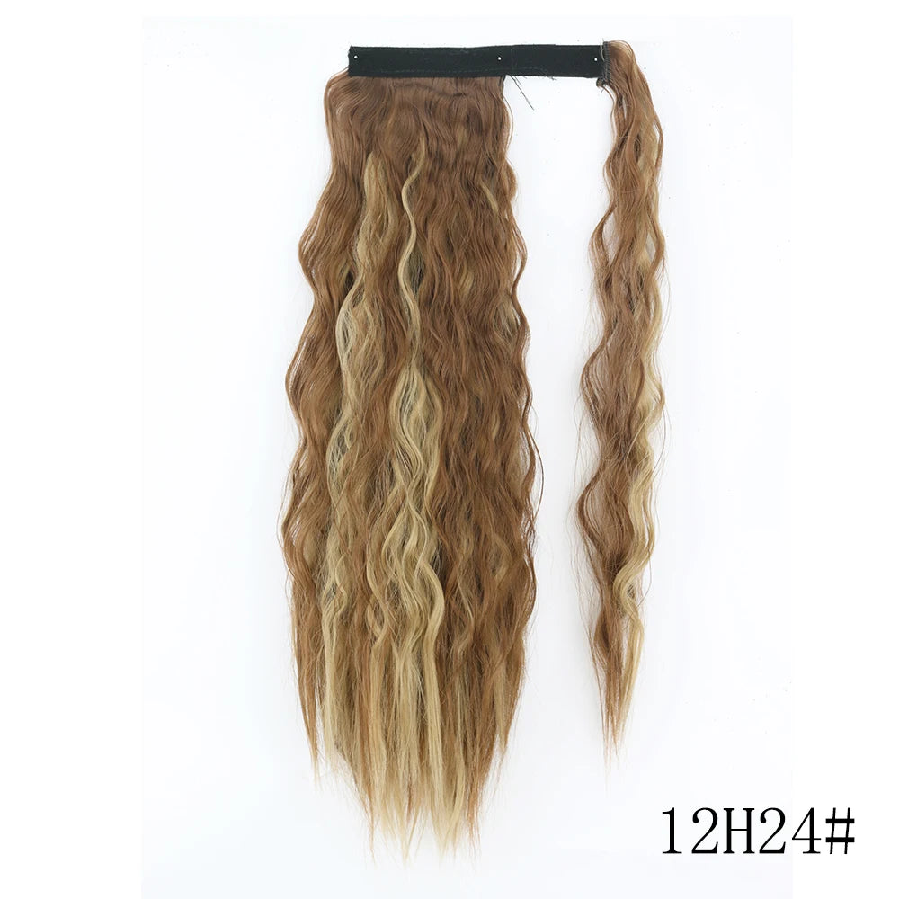 LISI GIRL Long Straight Ponytail Wrap Around Clip in Hair Extension Nitoo Store