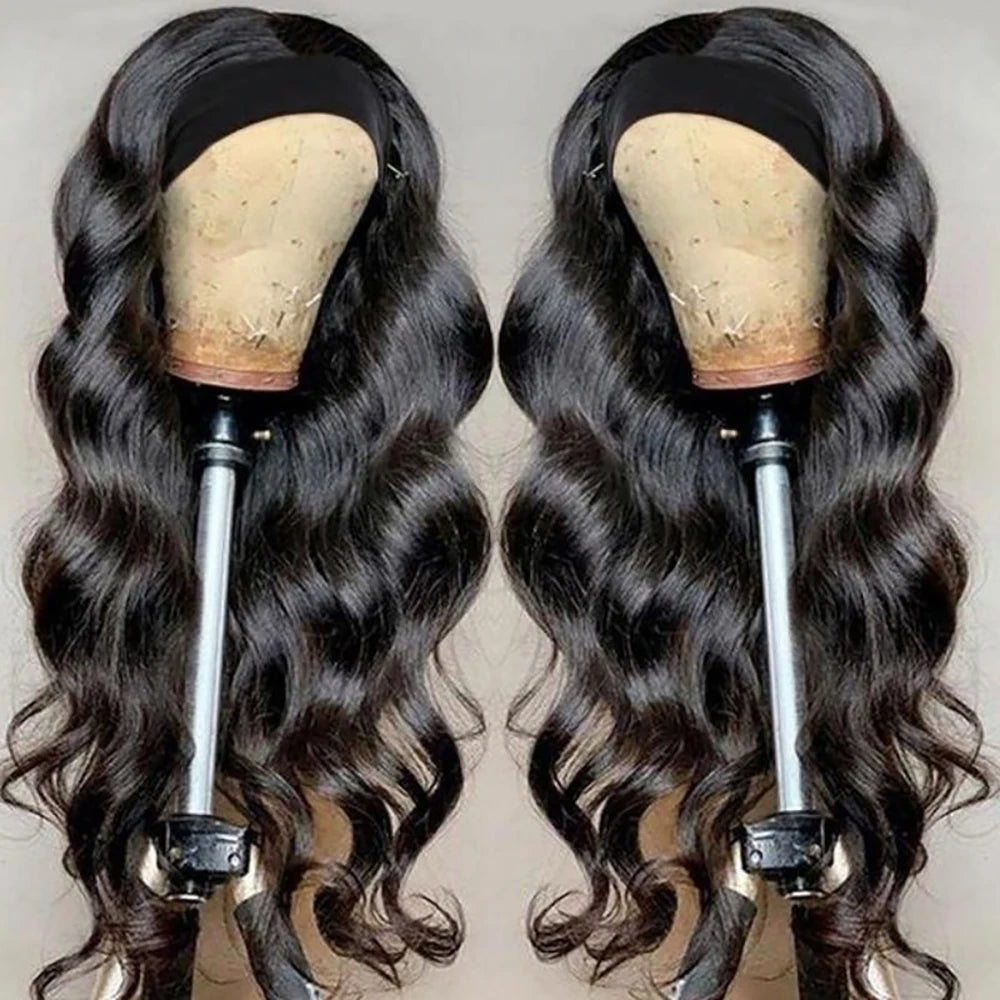 Headband Wig Human Hair Body Wave Wig 180% Density Nitoostore