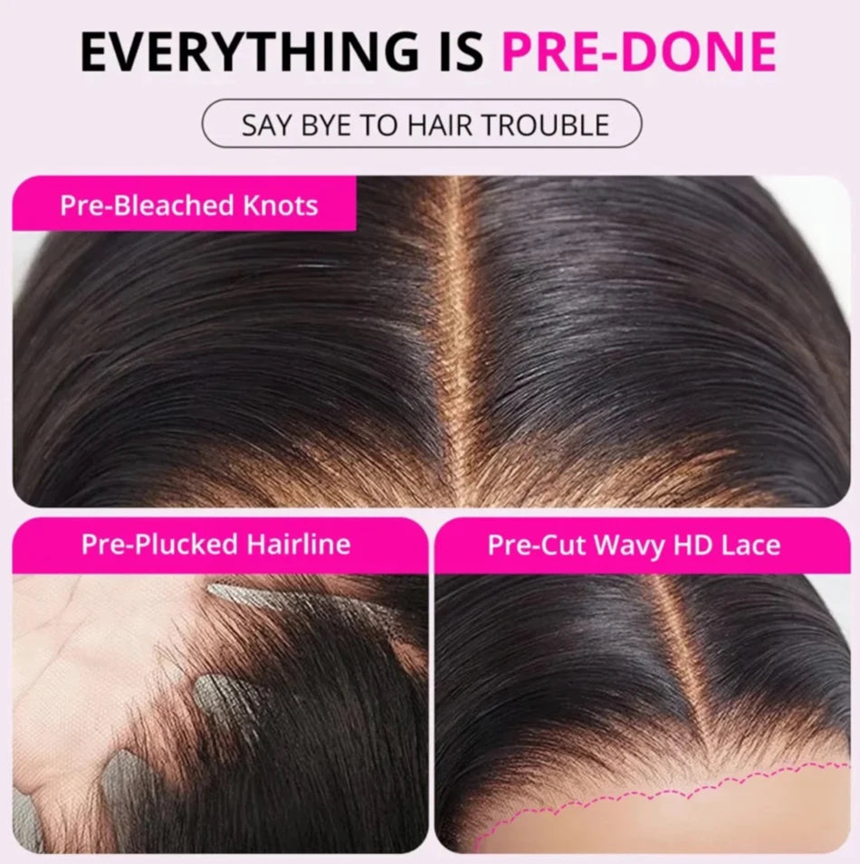 10A 100% Human Hair Glueless Wig. Nitoo Store