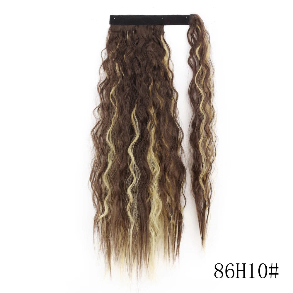 LISI GIRL Long Straight Ponytail Wrap Around Clip in Hair Extension Nitoo Store