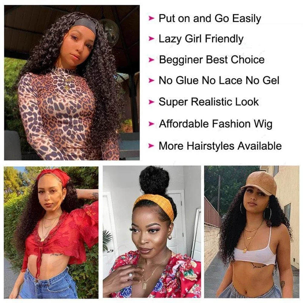 Kinky Curly Headband Wig. Nitoo Store