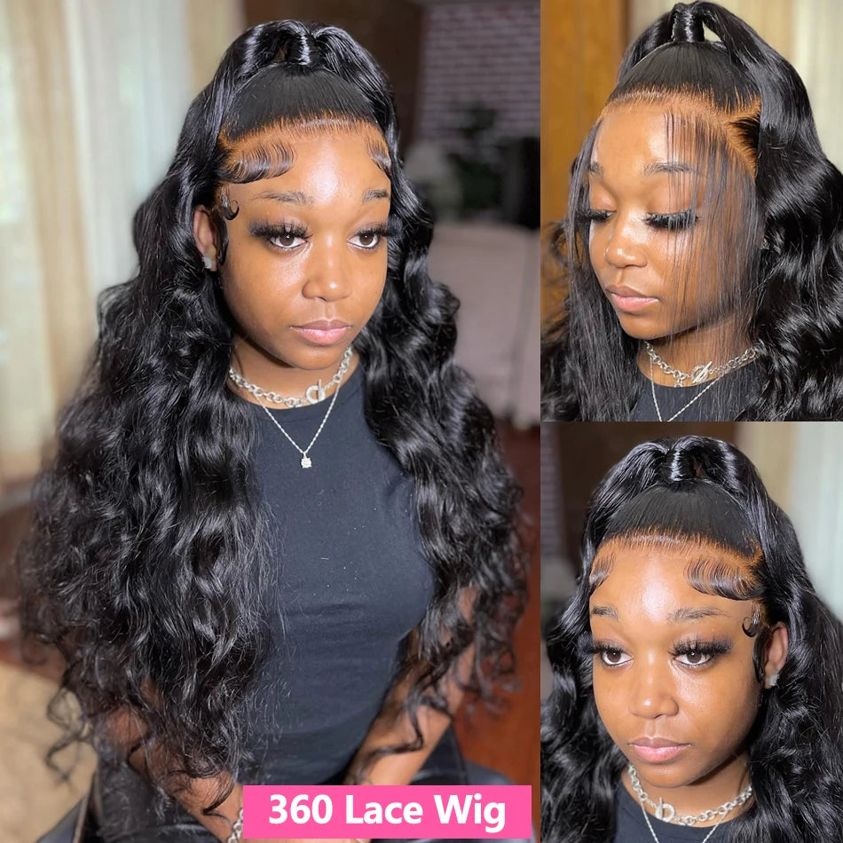 HD Transparent 13x4 13x6 Body Wave Lace Front 360 Wig Human Hair For Women 5x5 Wig 200 Density Nitoostore