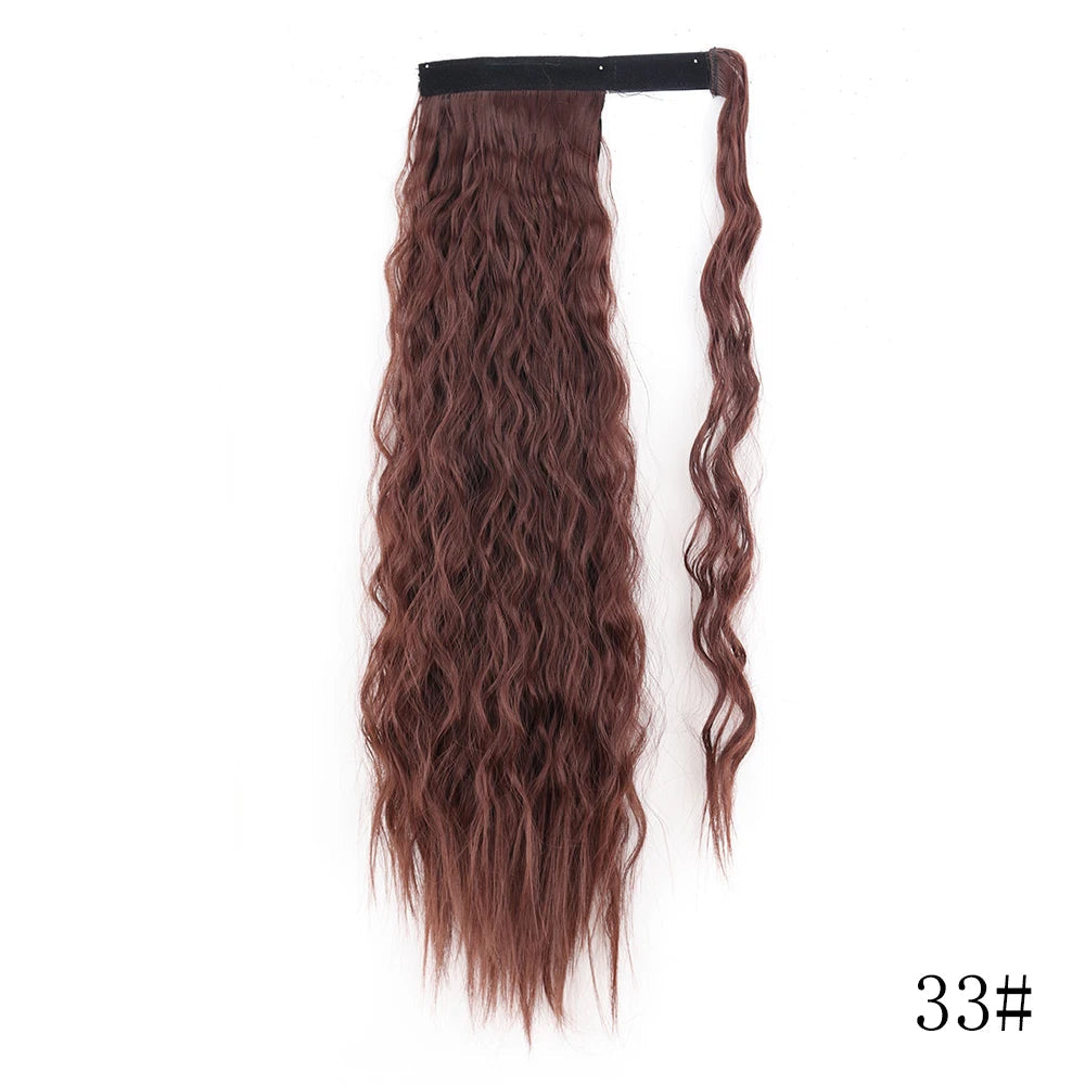 LISI GIRL Long Straight Ponytail Wrap Around Clip in Hair Extension Nitoo Store