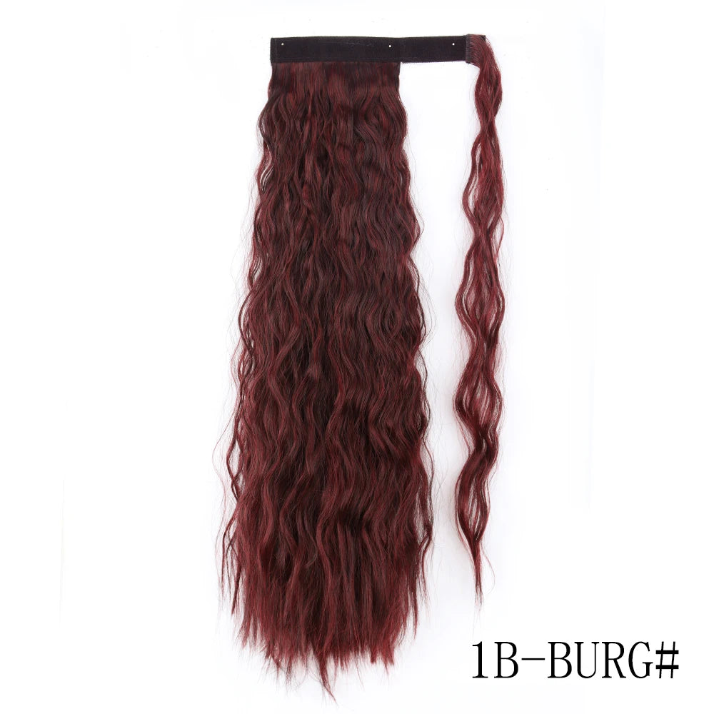 LISI GIRL Long Straight Ponytail Wrap Around Clip in Hair Extension Nitoo Store