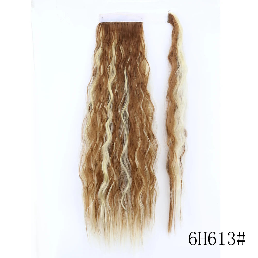 LISI GIRL Long Straight Ponytail Wrap Around Clip in Hair Extension Nitoo Store