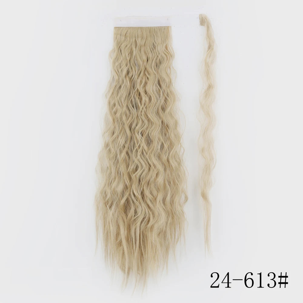 LISI GIRL Long Straight Ponytail Wrap Around Clip in Hair Extension Nitoo Store
