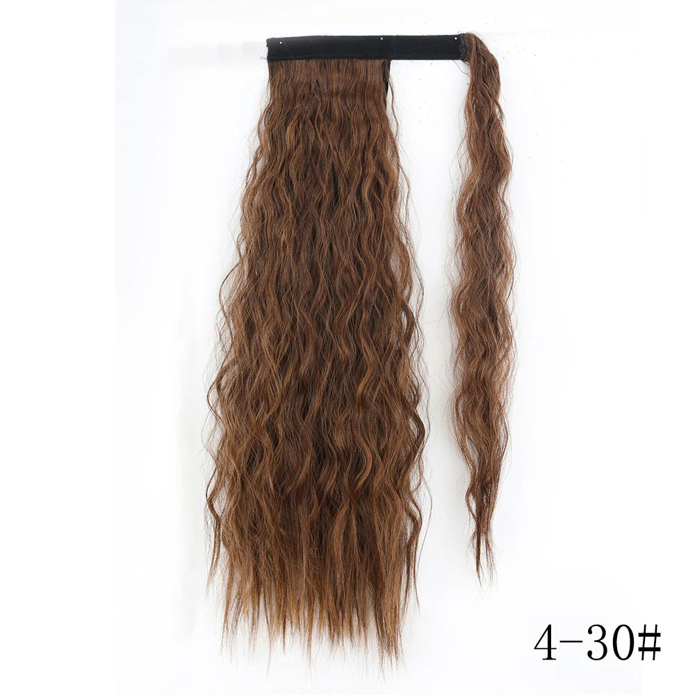 LISI GIRL Long Straight Ponytail Wrap Around Clip in Hair Extension Nitoo Store