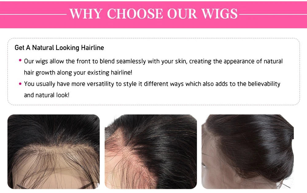 HD Transparent 13x4 13x6 Body Wave Lace Front 360 Wig Human Hair For Women 5x5 Wig 200 Density Nitoostore