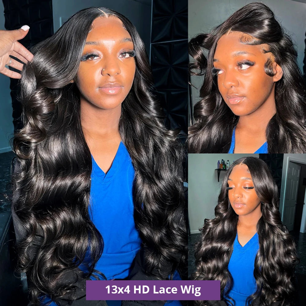 Body Wave 13x4 13x6 360 Hd Transparent Lace Front Wigs Human Hair Nitoostore