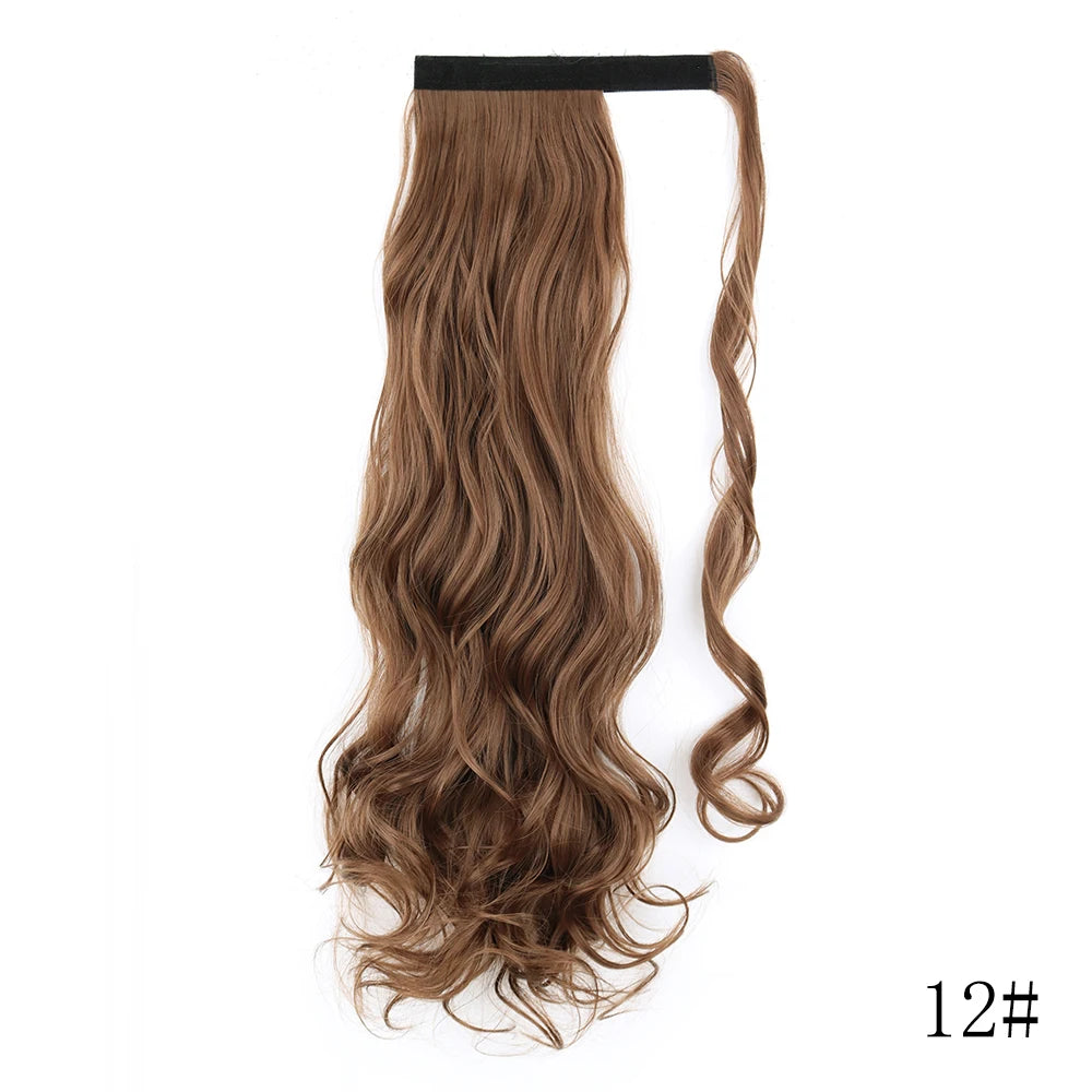 LISI GIRL Long Straight Ponytail Wrap Around Clip in Hair Extension Nitoo Store