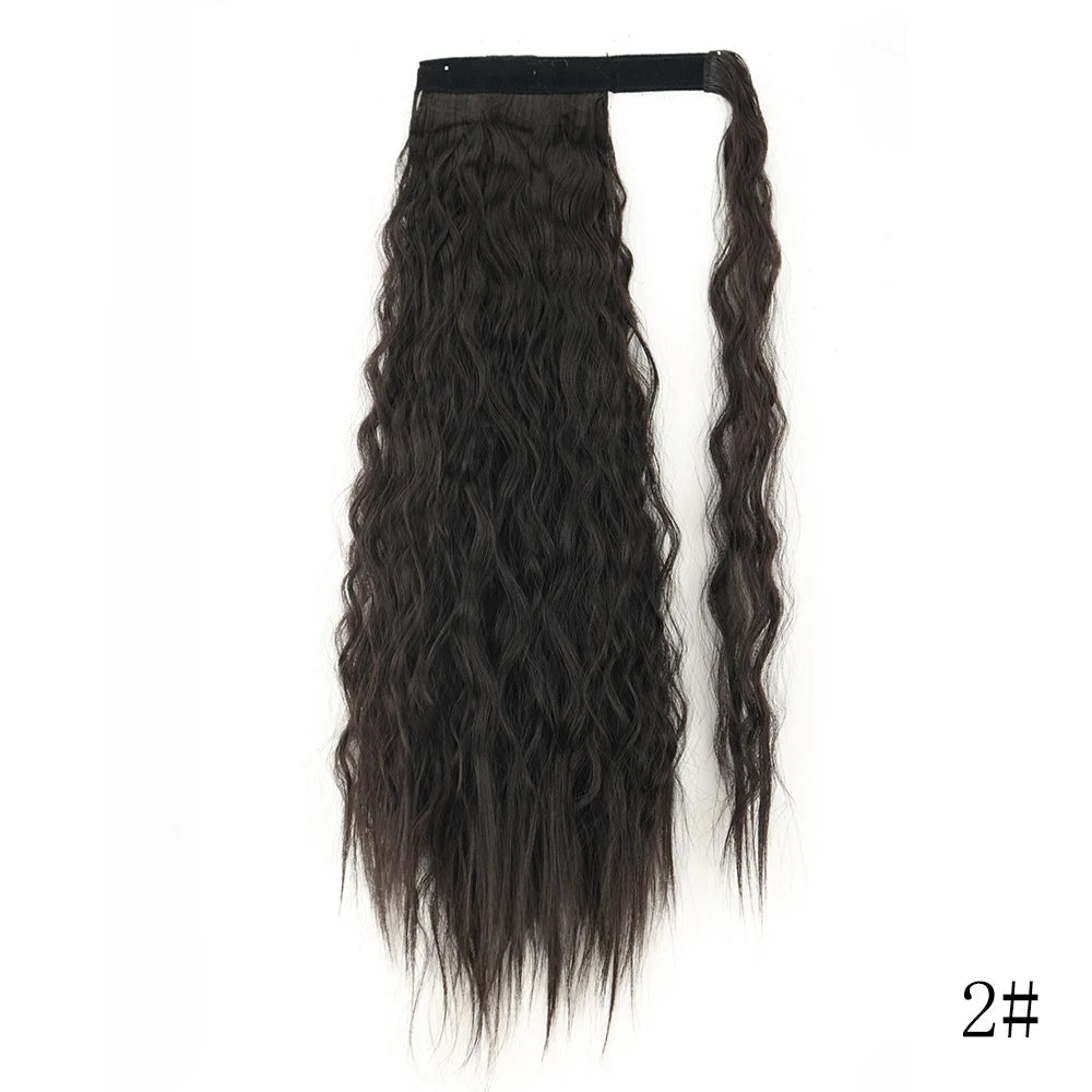 LISI GIRL Long Straight Ponytail Wrap Around Clip in Hair Extension Nitoo Store