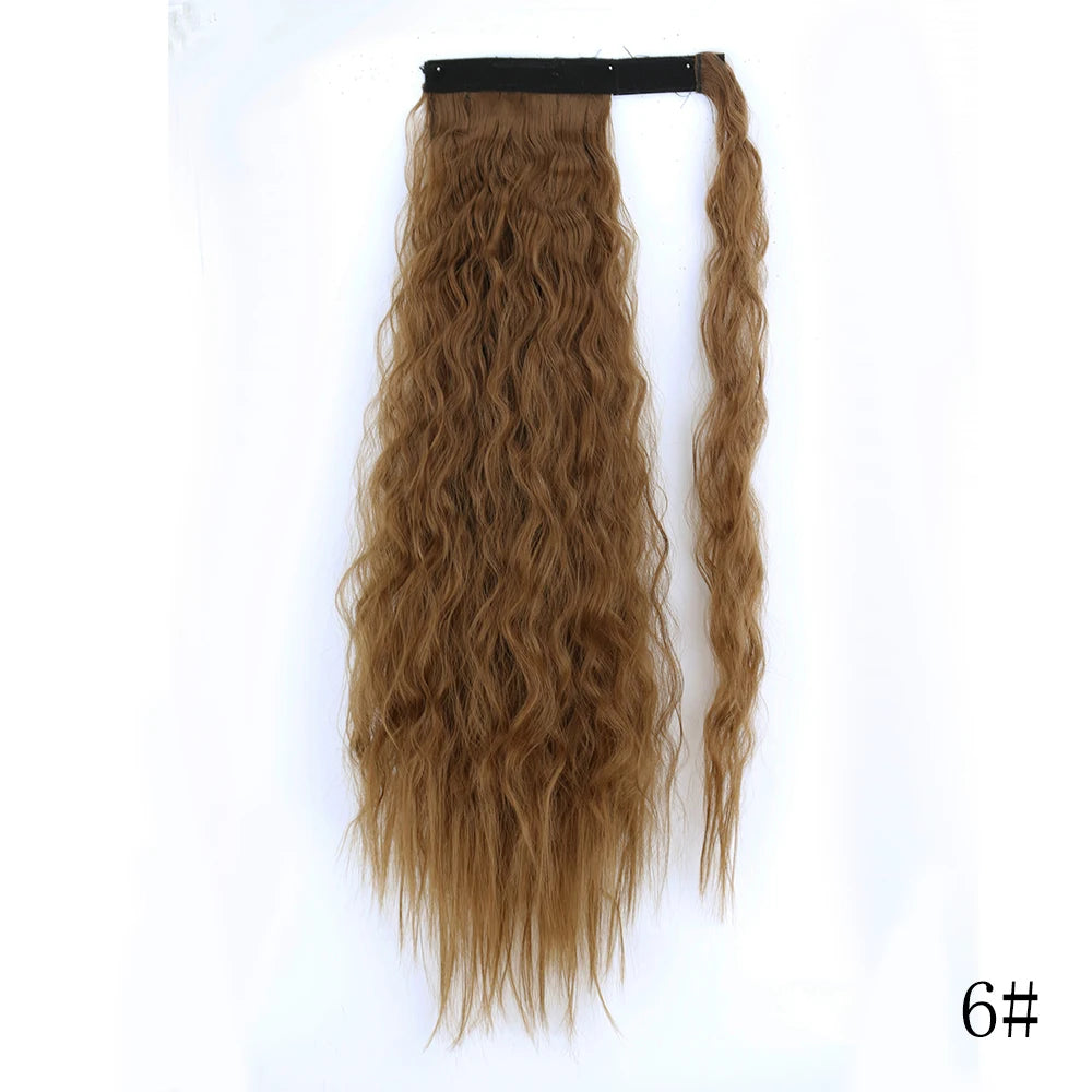 LISI GIRL Long Straight Ponytail Wrap Around Clip in Hair Extension Nitoo Store