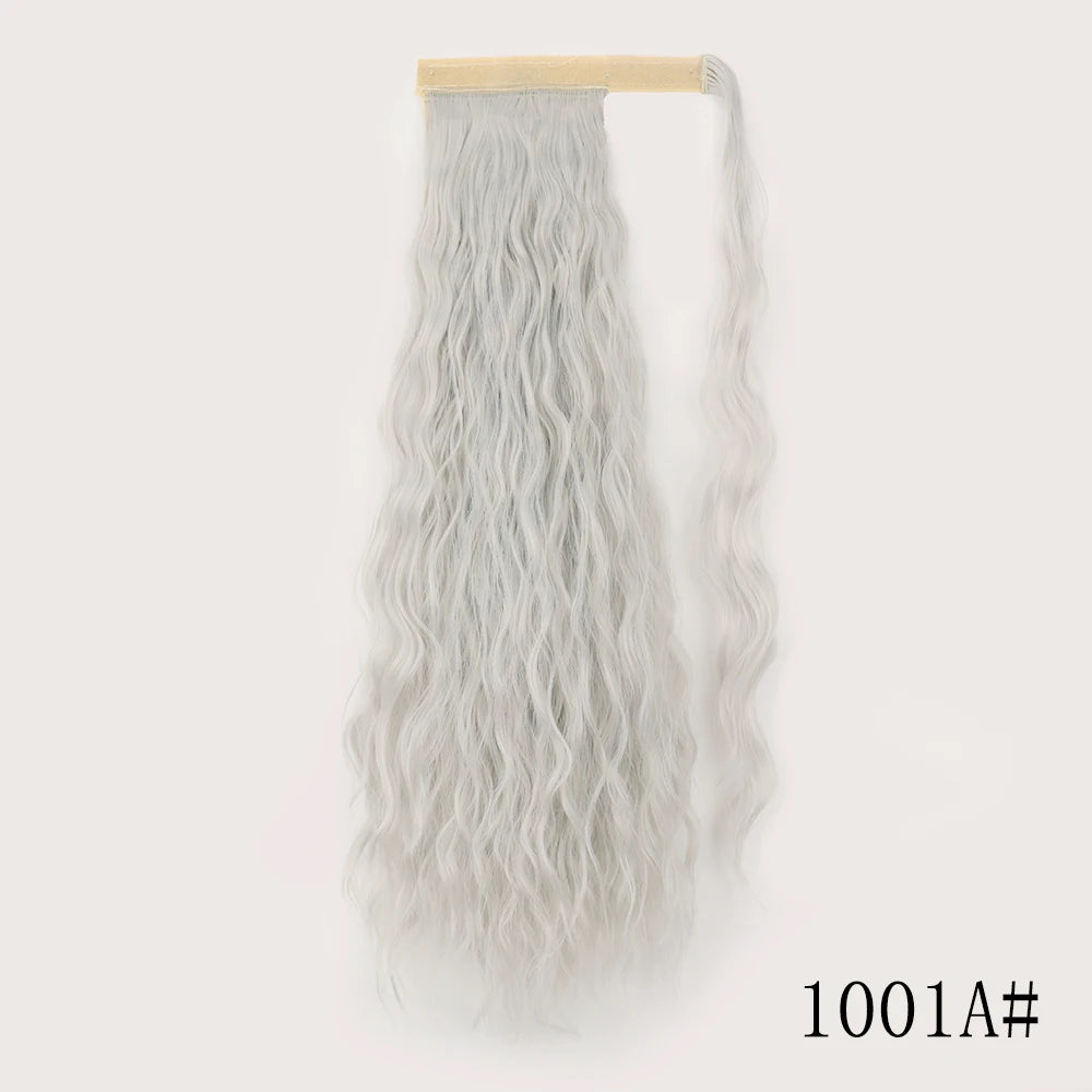 LISI GIRL Long Straight Ponytail Wrap Around Clip in Hair Extension Nitoo Store