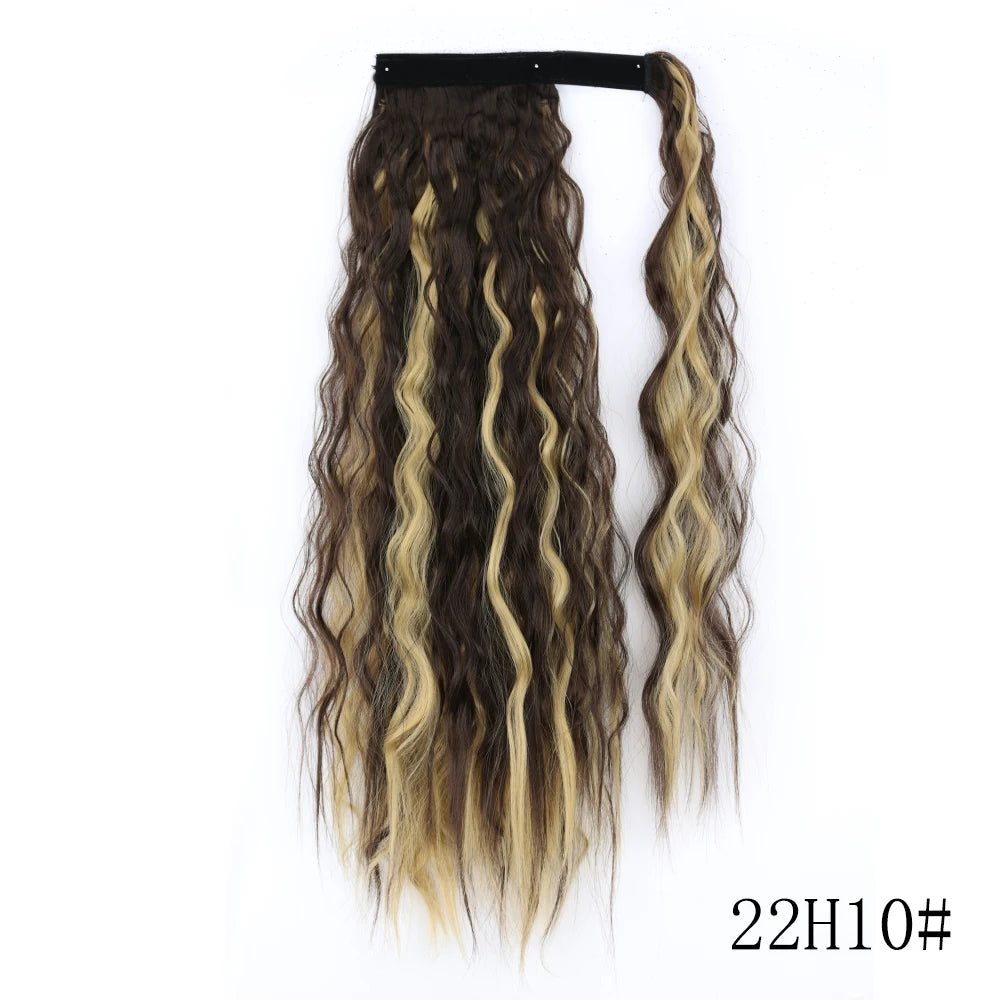 LISI GIRL Long Straight Ponytail Wrap Around Clip in Hair Extension Nitoo Store