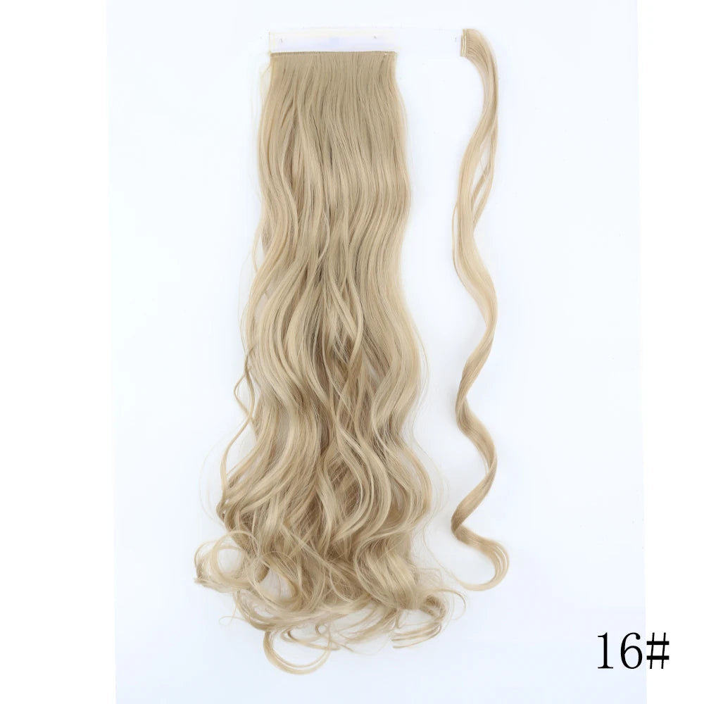 LISI GIRL Long Straight Ponytail Wrap Around Clip in Hair Extension Nitoo Store