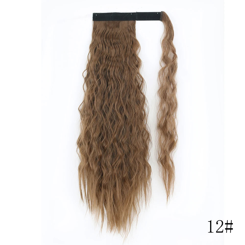 LISI GIRL Long Straight Ponytail Wrap Around Clip in Hair Extension Nitoo Store