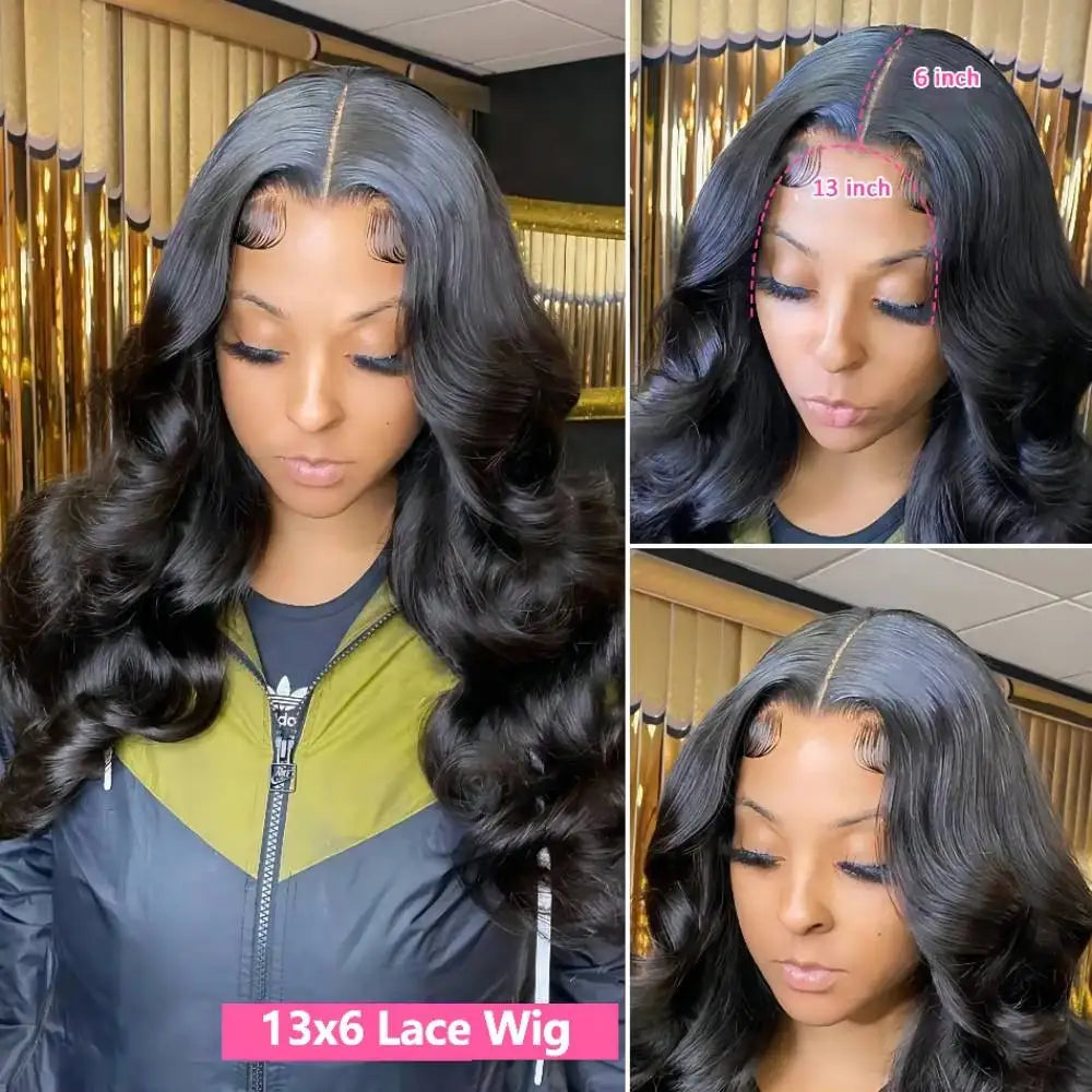 HD Transparent 13x4 13x6 Body Wave Lace Front 360 Wig Human Hair For Women 5x5 Wig 200 Density Nitoostore