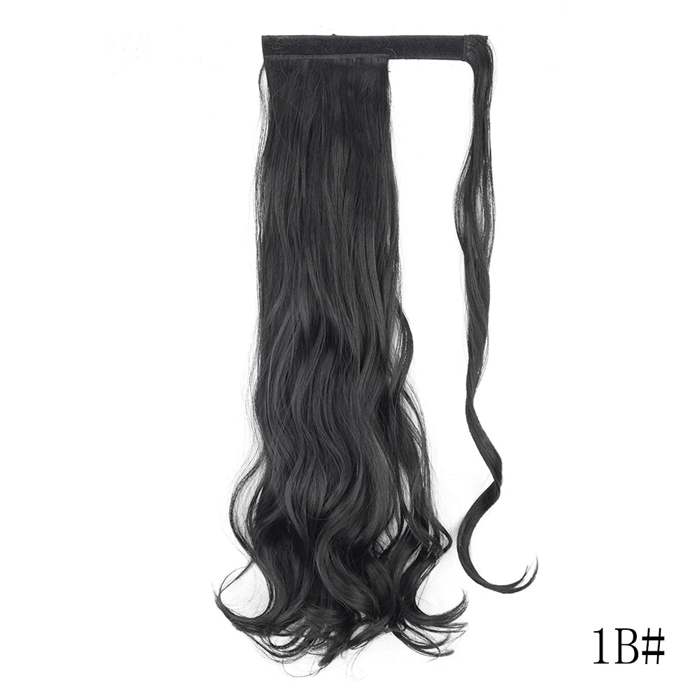 LISI GIRL Long Straight Ponytail Wrap Around Clip in Hair Extension Nitoo Store