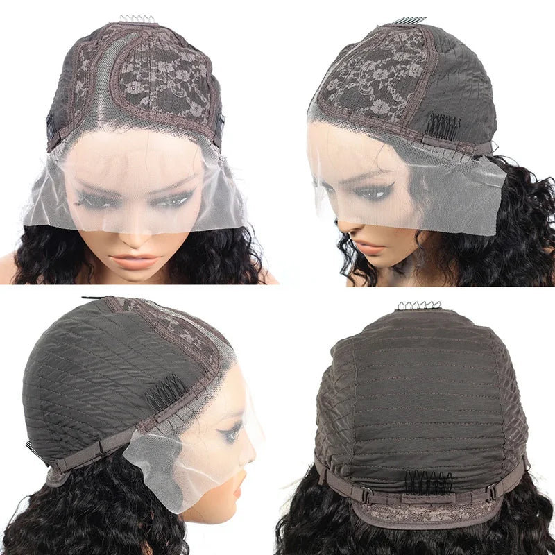 Deep Wave 180% Density Short Bob Wig. Nitoo Store