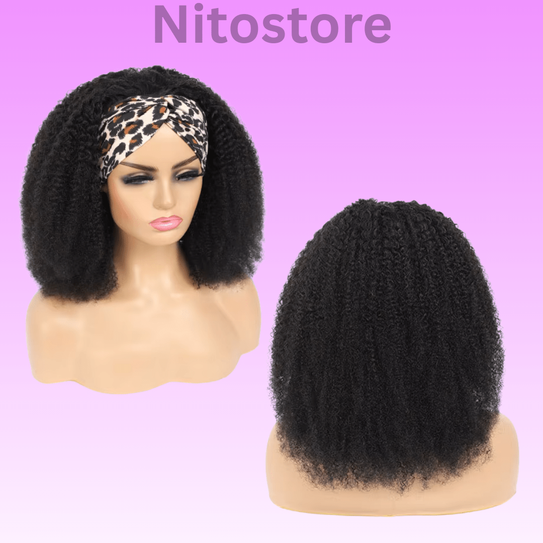 Afro Kinky Curly Headband Wig - Nitoo Store