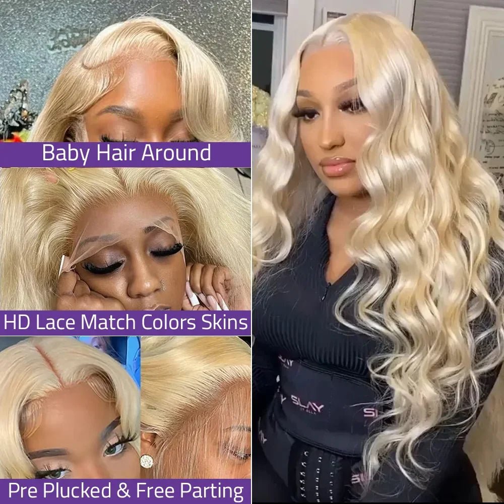 Blonde Body Wave 13x6 HD Lace Frontal Wig - Nitoo Store