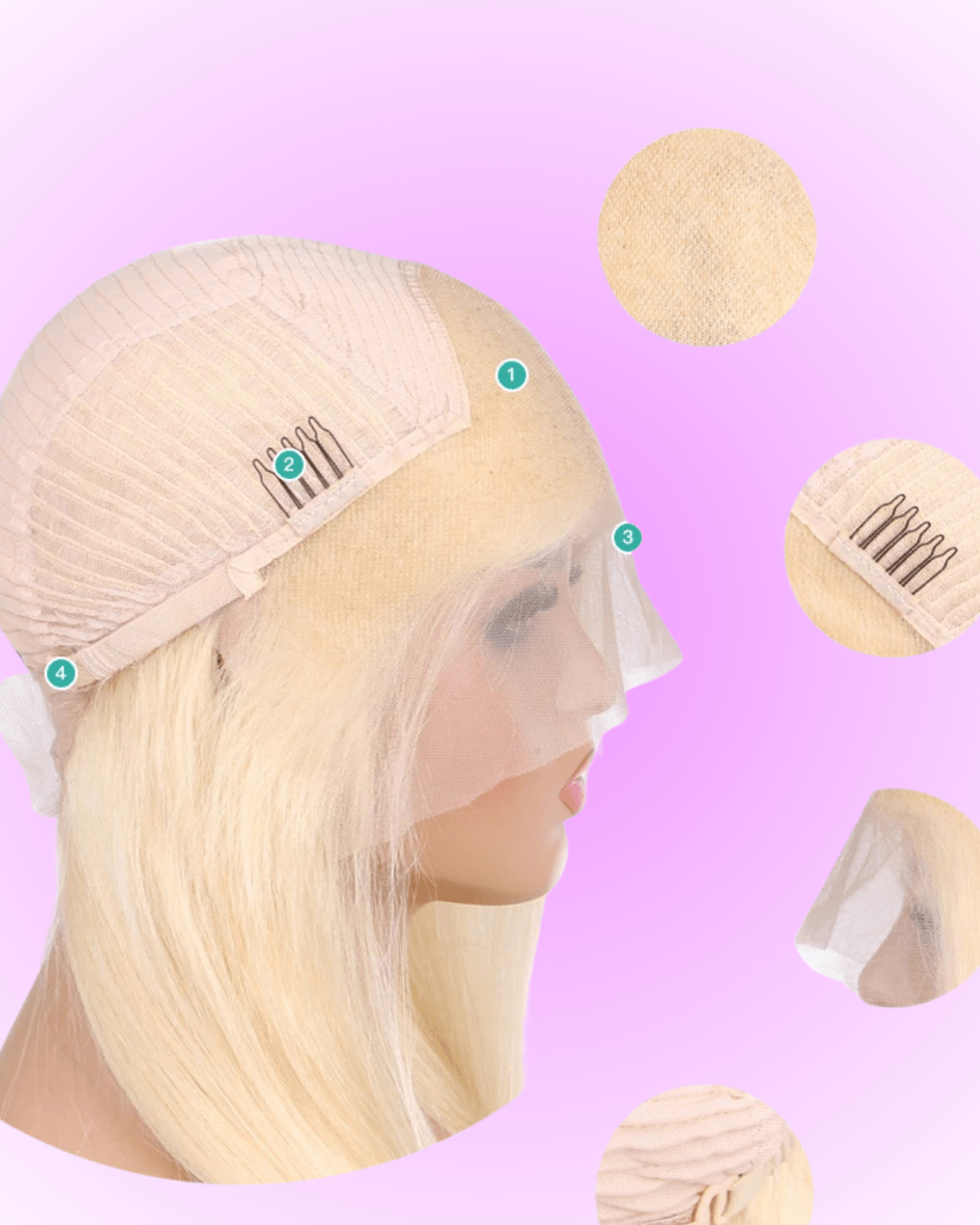 Blonde Lace Front Human Hair Wig. - Nitoo Store