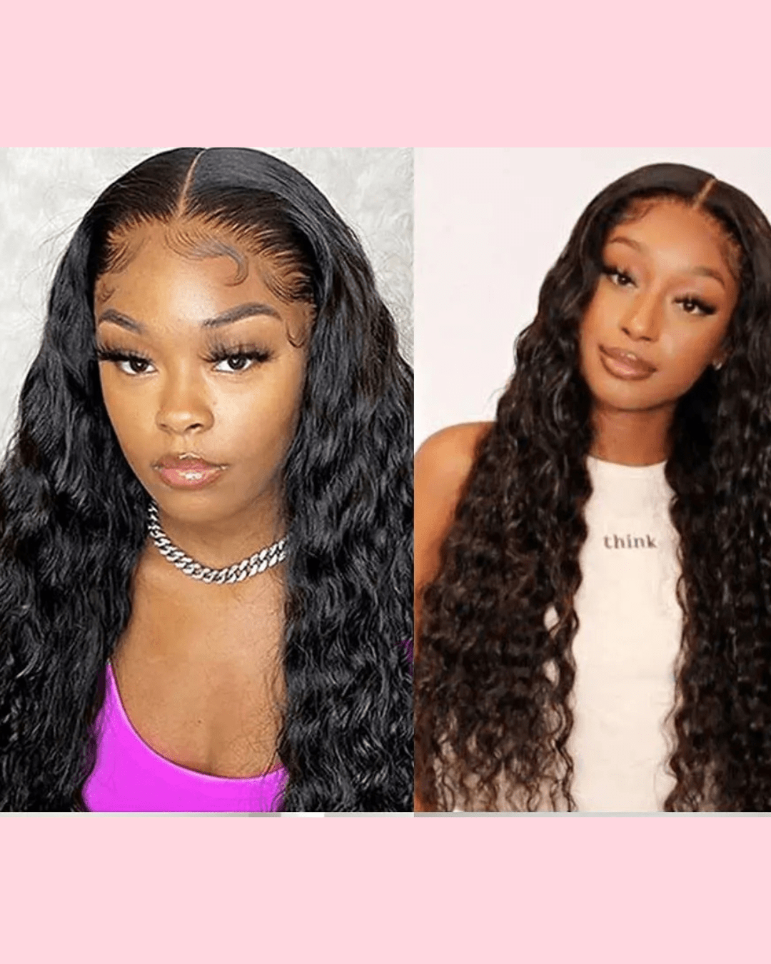 Curly Bundles With Closure – Wet & Wavy Virgin Loose Deep Wave, 100% Human - Nitoo Store